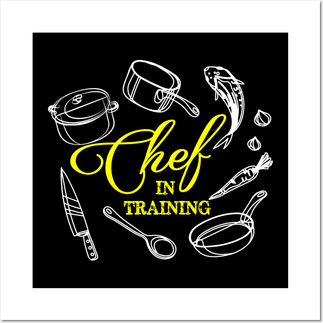 Chef in Training Wall Art by artsytee